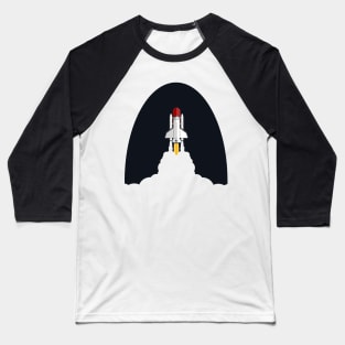 Space Launch V2 (Transparent Smoke) Baseball T-Shirt